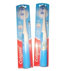 🎁🎄Colgate 360 Floss Tip Sonic Powered Battery Toothbrush, 2 Pack Soft